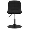 vidaXL Otočn&eacute; j&iacute;deln&iacute; židle 2 ks čern&eacute; samet