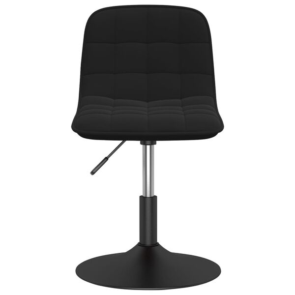 vidaXL Otočn&eacute; j&iacute;deln&iacute; židle 2 ks čern&eacute; samet