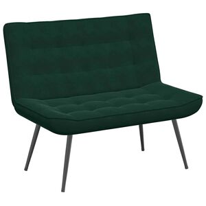 vidaXL Lavice tmavě zelen&aacute; 110x74x84 cm samet