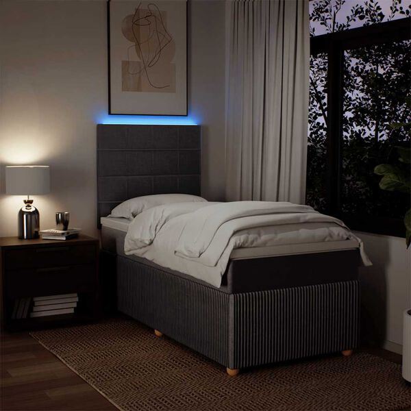 vidaXL Box spring postel s matrac&iacute; taupe 80x200 cm textil