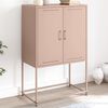 vidaXL Skříň highboard růžová 68,5 x 38,5 x 107 cm ocel