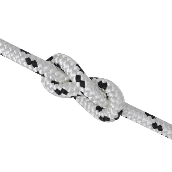 vidaXL Splétané lano lodní, polyester 8 mm x 50 m
