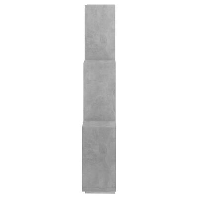 vidaXL Nástěnná krychlová police betonově šedá 78x15x93 cm dřevotříska