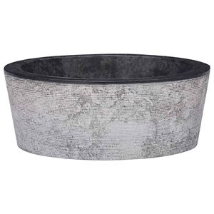 vidaXL Umyvadlo čern&eacute; &Oslash; 40 x 15 cm mramor