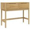 vidaXL Konzolov&yacute; stolek FLORO voskově hněd&yacute; 89,5x36,5x73 cm borovice