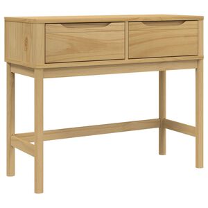vidaXL Konzolov&yacute; stolek FLORO voskově hněd&yacute; 89,5x36,5x73 cm borovice