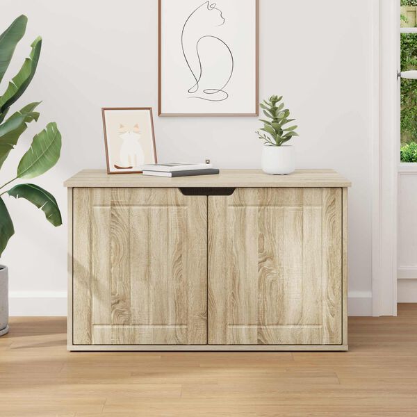 vidaXL Kočič&iacute; dům Sonoma 85 x 55 x 50,5 cm kompozitn&iacute; dřevo