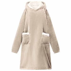 vidaXL Mikina s kapuc&iacute; B&eacute;žov&aacute; M Fleece a flanel