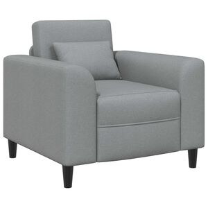 vidaXL křeslo Světle &scaron;ed&aacute; Textil