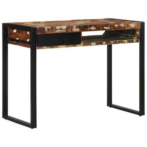 vidaXL Psac&iacute; stůl v&iacute;cebarevn&eacute; 100x50x75 cm recyklovan&eacute; dřevo