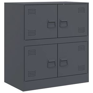 vidaXL Př&iacute;born&iacute;k antracitov&yacute; 67 x 39 x 73 cm ocel