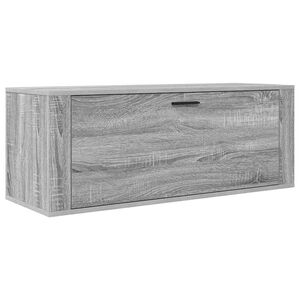 vidaXL N&aacute;stěnn&yacute; botn&iacute;k &scaron;ed&yacute; sonoma 100x35x38 cm kompozitn&iacute; dřevo
