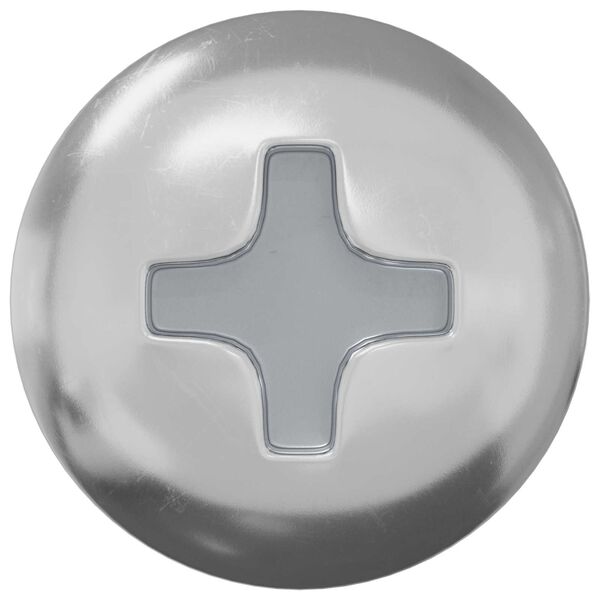 vidaXL &Scaron;roub 12 pcs Stř&iacute;brn&aacute; M4 x 16 mm Ocel