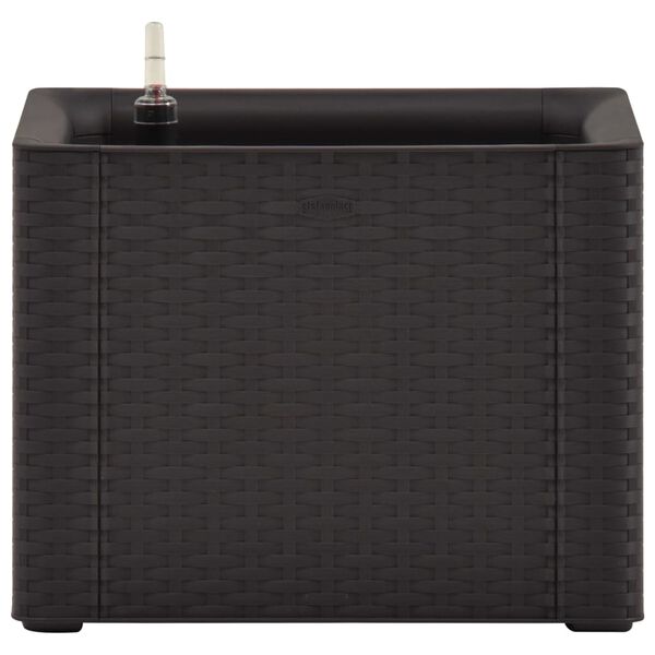 vidaXL Zahradní vyvýšený záhon samozavlažování antracitový 43x43x33 cm