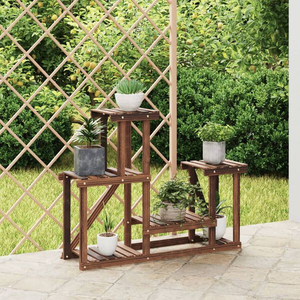 vidaXL Stojan na květiny 90 x 25 x 73,5 cm masivn&iacute; jedlov&eacute; dřevo