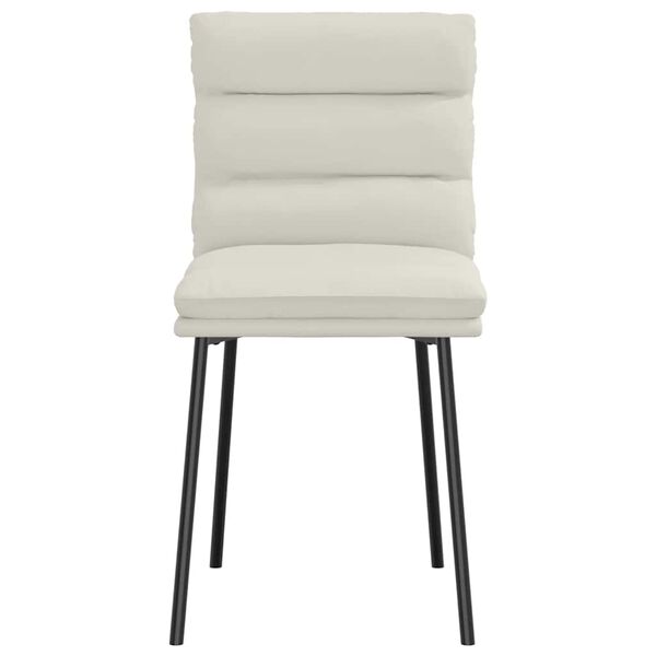 vidaXL j&iacute;deln&iacute; židle 2 ks kr&eacute;mov&eacute; samet