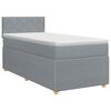 vidaXL Postel boxspring s matrac&iacute; Světle &scaron;ed&aacute; 80 x 200 cm Textil