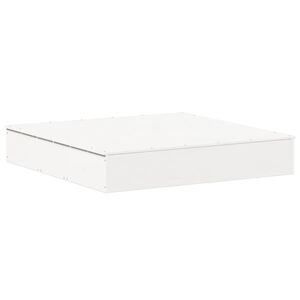 vidaXL P&iacute;skovi&scaron;tě s v&iacute;kem b&iacute;l&eacute; 111x111x19,5 cm masivn&iacute; borov&eacute; dřevo