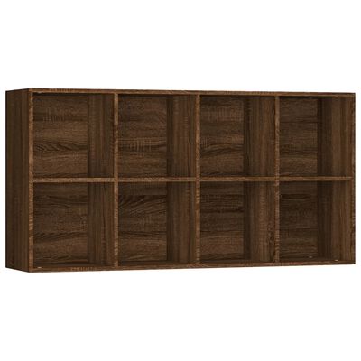 vidaXL Knihovna/příborník hnědý dub 66x30x130 cm kompozitní dřevo