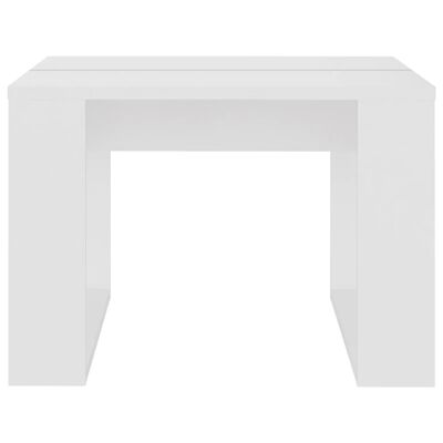vidaXL Odkládací stolek bílý 50 x 50 x 35 cm dřevotříska