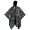 vidaXL Waterproof Army Rain Poncho for Camping/Hiking Camouflage