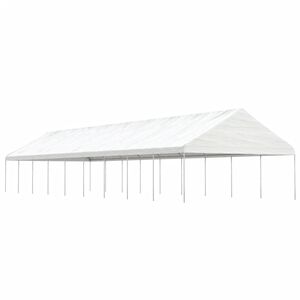 vidaXL Alt&aacute;n se střechou b&iacute;l&yacute; 20,07 x 5,88 x 3,75 m polyethylen