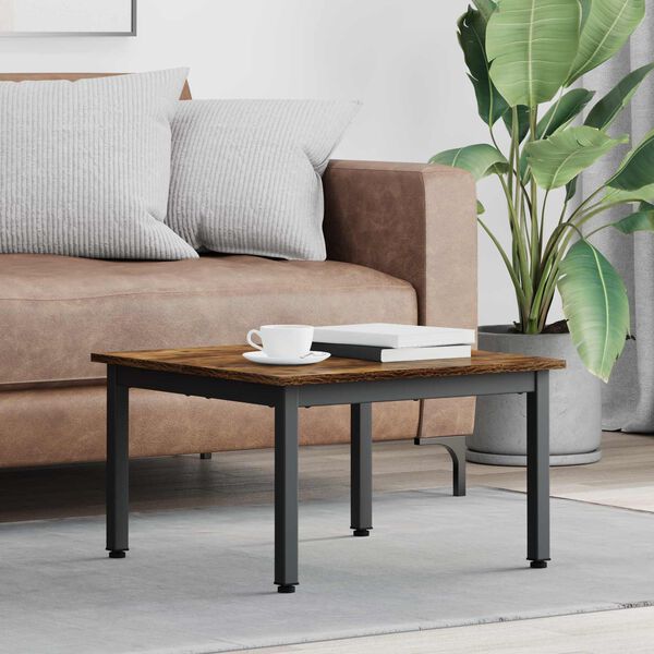 vidaXL Konferenčn&iacute; stolek Kouřov&yacute; dub 60 x 60 x 36 cm kompozitn&iacute; dřevo