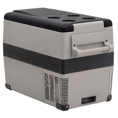 vidaXL Chladicí box s rukojetí černý a šedý 35 l PP a PE