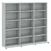 vidaXL Skř&iacute;ňka na CD &scaron;ed&aacute; sonoma 100 x 23 x 89,5 cm kompozitn&iacute; dřevo