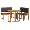 vidaXL Zahradn&iacute; bistro set 3 pcs Hněd&aacute; Masivn&iacute; ak&aacute;tov&eacute; dřevo