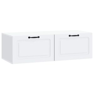 vidaXL N&aacute;stěnn&aacute; TV skř&iacute;ň B&iacute;l&aacute; 98 x 41 x 30 cm Kompozitn&iacute; dřevo
