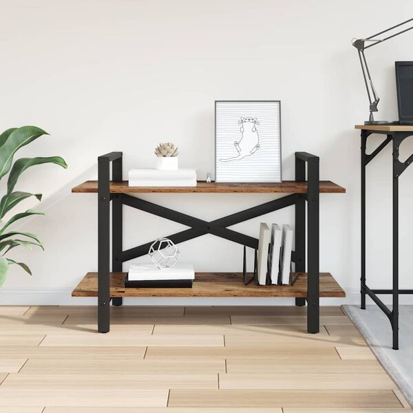 vidaXL Knihovna Star&eacute; dřevo 100 x 33,5 x 64 cm kompozitn&iacute; dřevo