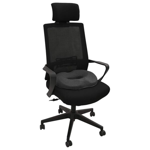 vidaXL Pol&scaron;t&aacute;ř na sed&aacute;k Tmavě &scaron;ed&aacute; 42 x 36,5 x 8 cm Paměťov&aacute; pěna