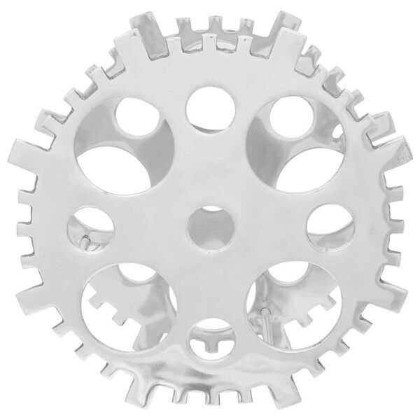 vidaXL Stojan na víno Stříbrná 39 x 39 x 14 cm Hliník