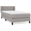 vidaXL Box spring postel s matrac&iacute; světle &scaron;ed&aacute; 80 x 200 cm textil