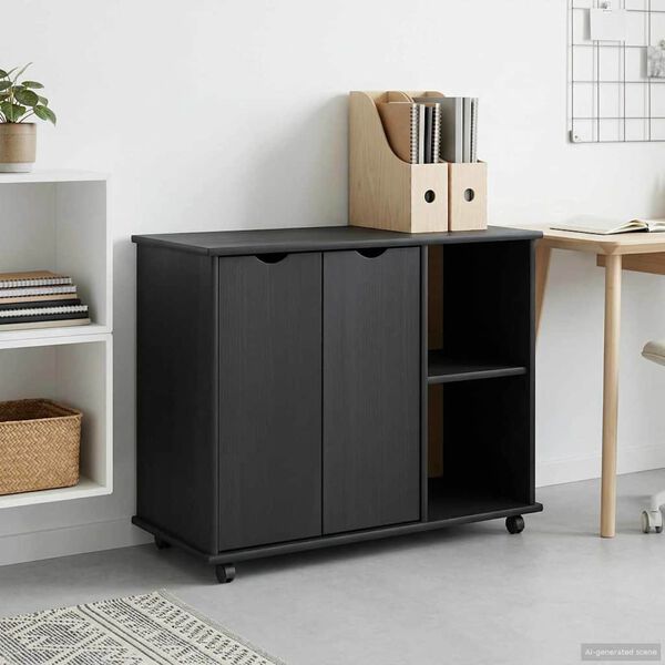 vidaXL Kolejov&aacute; skř&iacute;ň &Scaron;ed&aacute; 100 x 39 x 65,5 cm Masivn&iacute; borovicov&eacute; dřevo