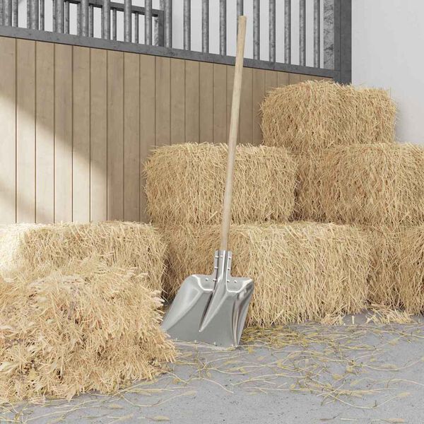 vidaXL Hlava lopaty Stříbrná 45 x 38 cm Hliník