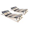 vidaXL Lamelov&eacute; ro&scaron;ty do postele 2 ks 42 lamel 7 z&oacute;n 80 x 200 cm