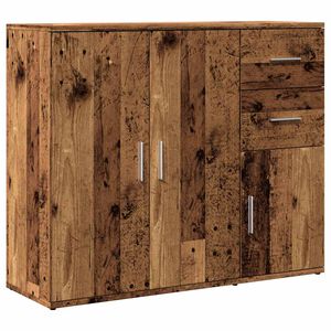 vidaXL Př&iacute;born&iacute;k old wood 91 x 29,5 x 75 cm kompozitn&iacute; dřevo