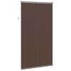 vidaXL Venet &scaron;koln&iacute; žaluzie Tmavě hněd&aacute; s vzorem 213 x 120 cm PVC