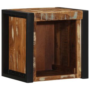 vidaXL Nočn&iacute; skř&iacute;ňka Multicolour 40x35x40 cm Masivn&iacute; dřevo Reclaimed