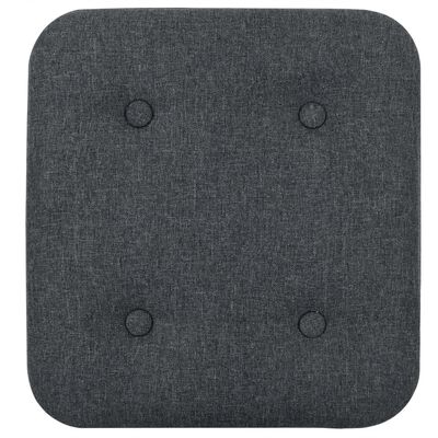 vidaXL Stoličky s úložným prostorem 2 ks tmavě šedé textil