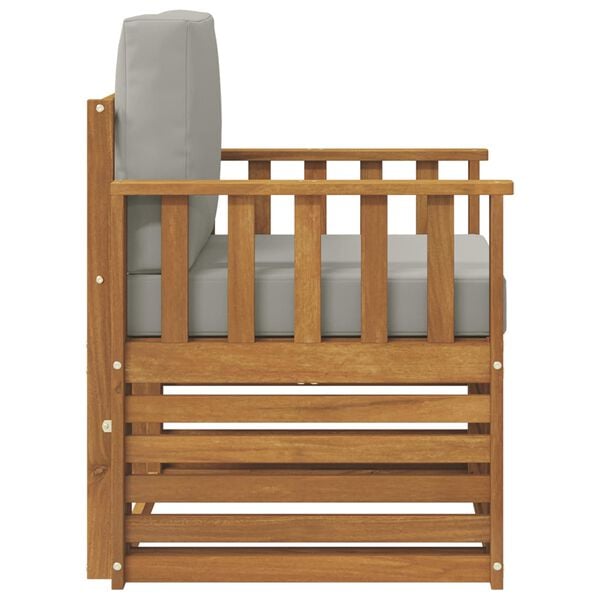 vidaXL Venkovn&iacute; pohovkov&aacute; souprava Př&iacute;rodn&iacute; 71 x 63 x 73 cm