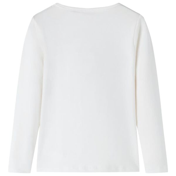 Dětsk&eacute; tričko s dlouh&yacute;m ruk&aacute;vem ecru 128