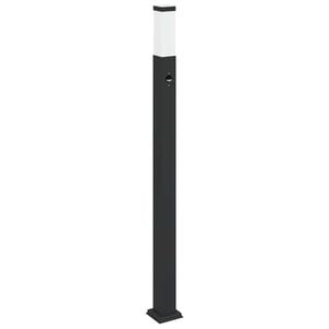 vidaXL Sloupkov&eacute; sv&iacute;tidlo se senzorem 110 cm čern&eacute; IP44
