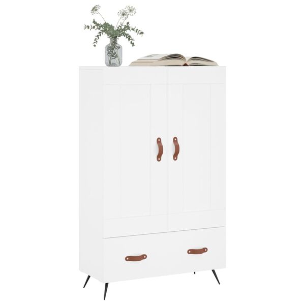 vidaXL Skříň highboard bílá 69,5 x 31 x 115 cm kompozitní dřevo