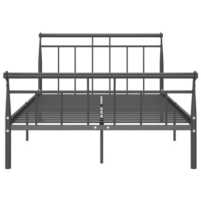 vidaXL Rám postele černý kovový 120 x 200 cm