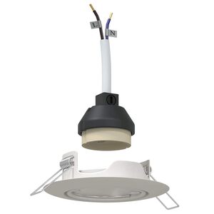 vidaXL Spotlights s reflektory 24 pcs B&iacute;l&aacute; 9 x 9 cm kov