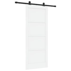 vidaXL Posuvn&eacute; dveře ORKDAL 83 x 202 cm Masivn&iacute; borovicov&eacute; dřevo B&iacute;l&aacute;
