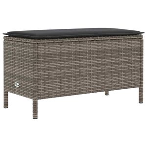 vidaXL Zahradn&iacute; podnožka &Scaron;ed&aacute; a tmavě &scaron;ed&aacute; 80 x 38 x 45 cm PE ratan
